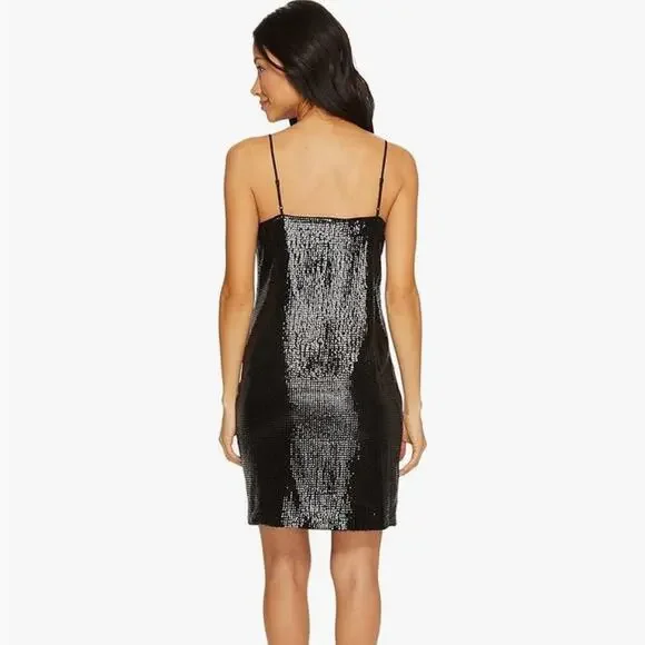Vince Camuto Black Mini Sequin Cocktail Dress Size XS - Picture 3 of 9